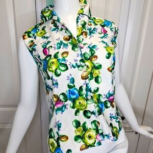 Vintage 1950's retro Painterly pinup shirt